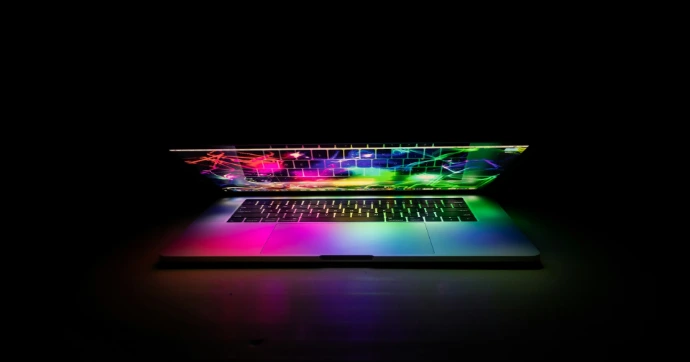 grey laptop